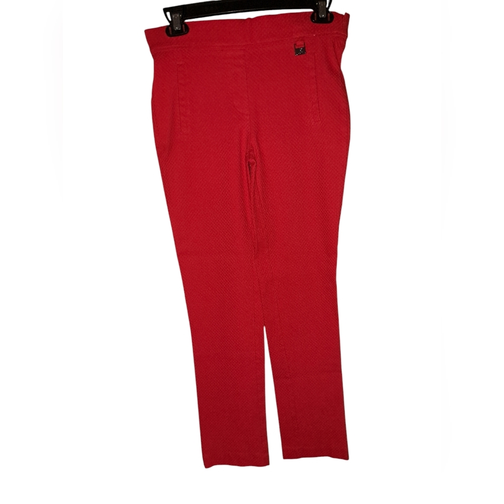 Red Rafaella Casual Pants, Stretch Pants. Logo hardware. Size 6.